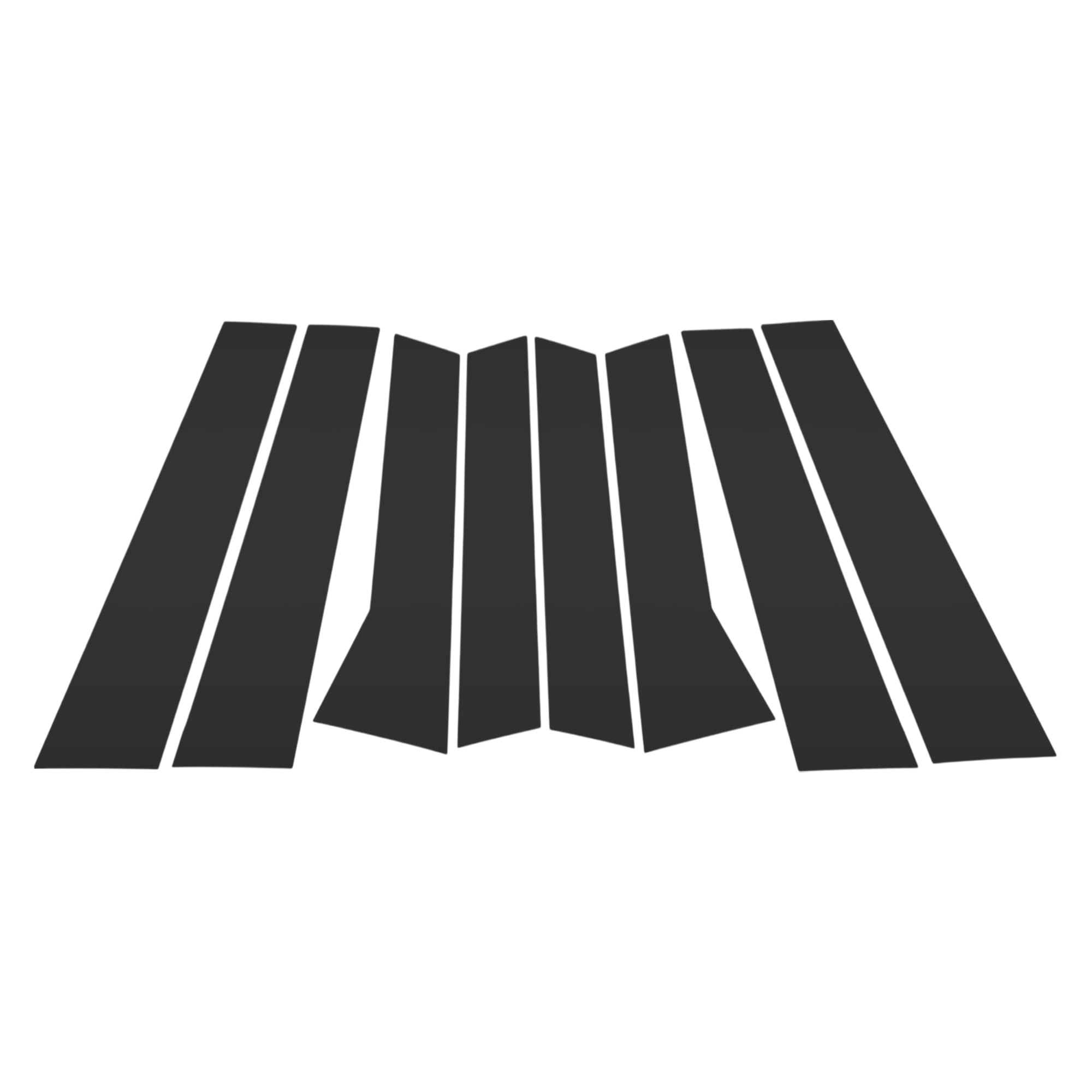 Unique Bargains Door Pillar Window Trim Anti Scratch Sticker for Audi Q7 06-15 Black