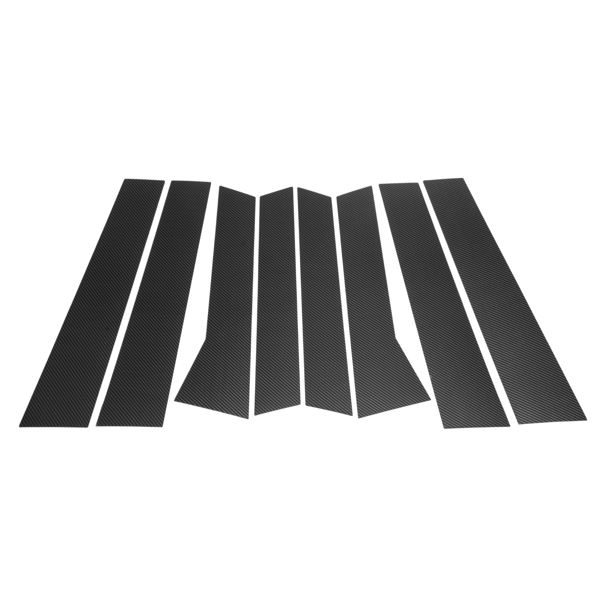 Unique Bargains Door Pillar Window Trim Anti Scratch Sticker for Audi Q7 06-15 Light Black