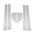 thumbnail image 1 of Unique Bargains Door Pillar Window Trim for Chevy Aveo 2002-2006 Silver Tone Front Rear Left Right Anti Scratch Sticker Pillar Posts Door Outer Exterior Cover 6 Pcs, 1 of 8