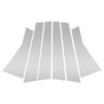 thumbnail image 1 of Unique Bargains Door Pillar Window Trim for Jeep Cherokee 2014-2020 Front Rear Left Right Anti Scratch Sticker Pillar Posts Door Outer Exterior Cover 6 Pcs Silver Tone, 1 of 8