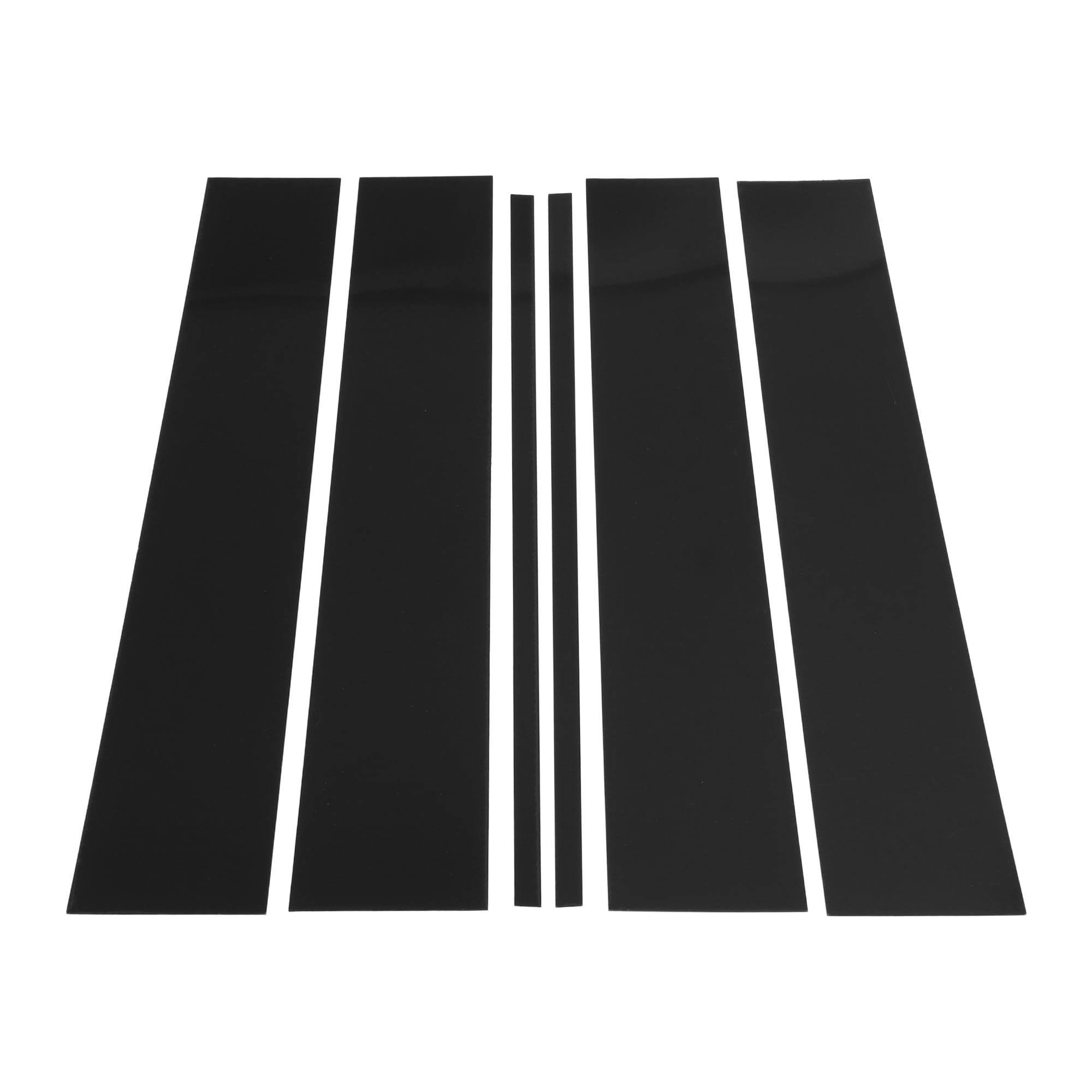 Unique Bargains Door Pillar Window Trim for Chevy Suburban 2015-2020 Sticker Cover Black