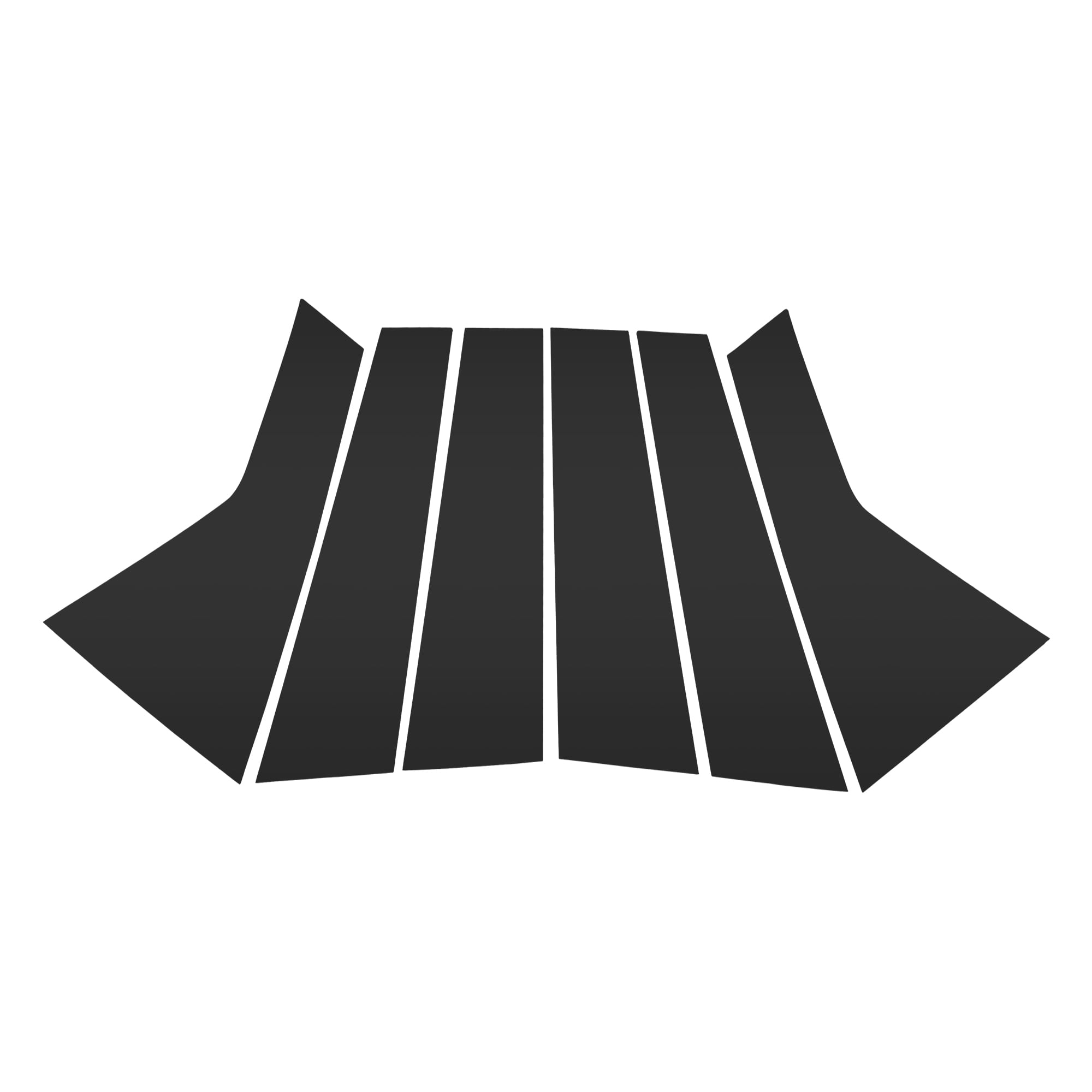 Unique Bargains Door Pillar Window Trim for Land Rover Range Rover Evoque L551 Black