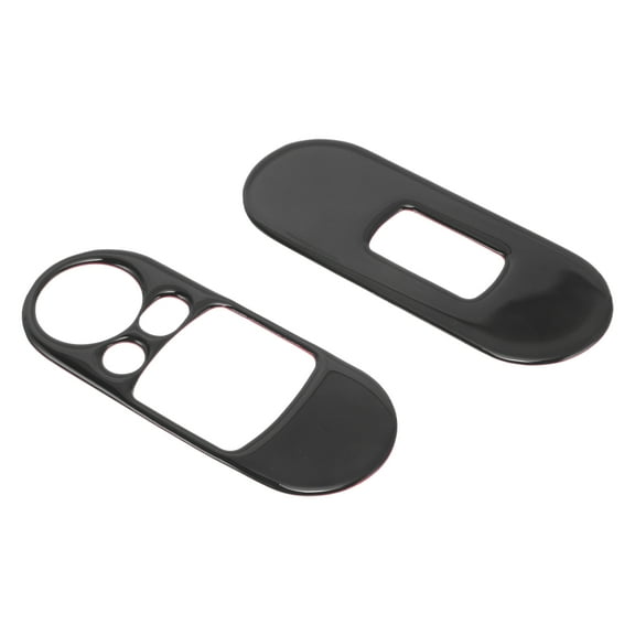 Unique Bargains Door Window Lift Switch Button Panel Cover for BMW Mini Cooper F56 2014-2021 Car Door Switch Control Panel Interior Sticker Trim Left Right Glue Black