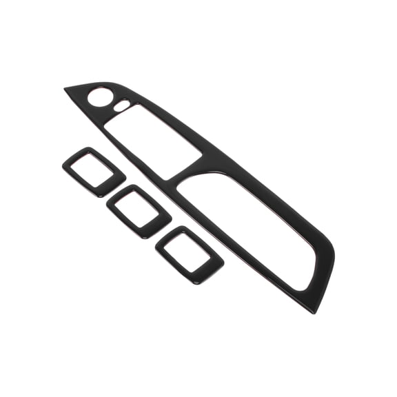 Unique Bargains Door Window Lift Switch Button Panel Cover for BMW X5 E70 08-13 Car Door Switch Control Panel Interior Sticker Trim Front Rear Left Right Glue Black