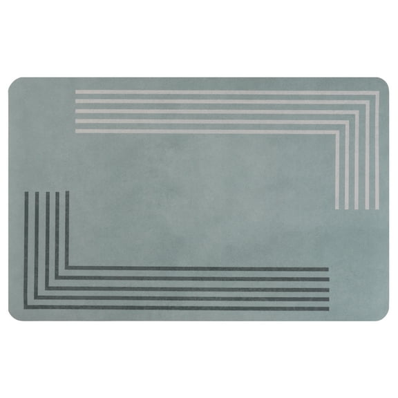 Unique Bargains Doormat Resistant Washable Front Door Shoe Mat for Indoor and Outdoor Geometry-1 18"x28"