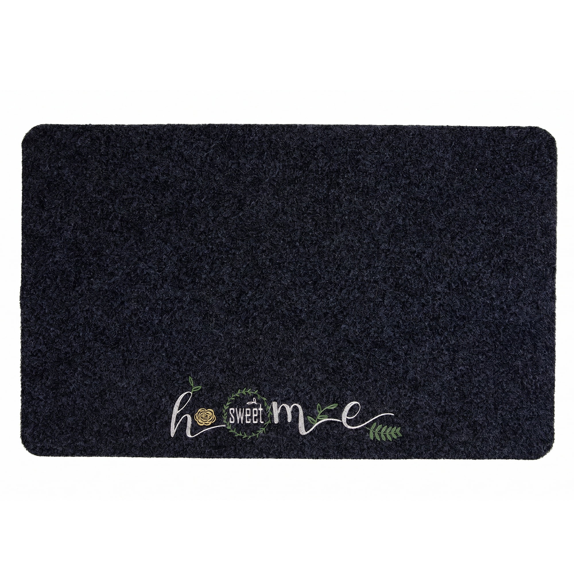 Unique Bargains Doormat Waterproof Non-Slip Scraper Welcome Mat Black Letter 32" x 20"