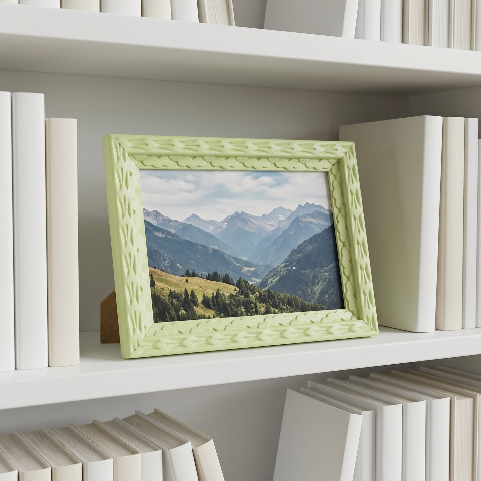 Unique Bargains Dopamine Colorful Funky Picture Frame Green 4" x 5"