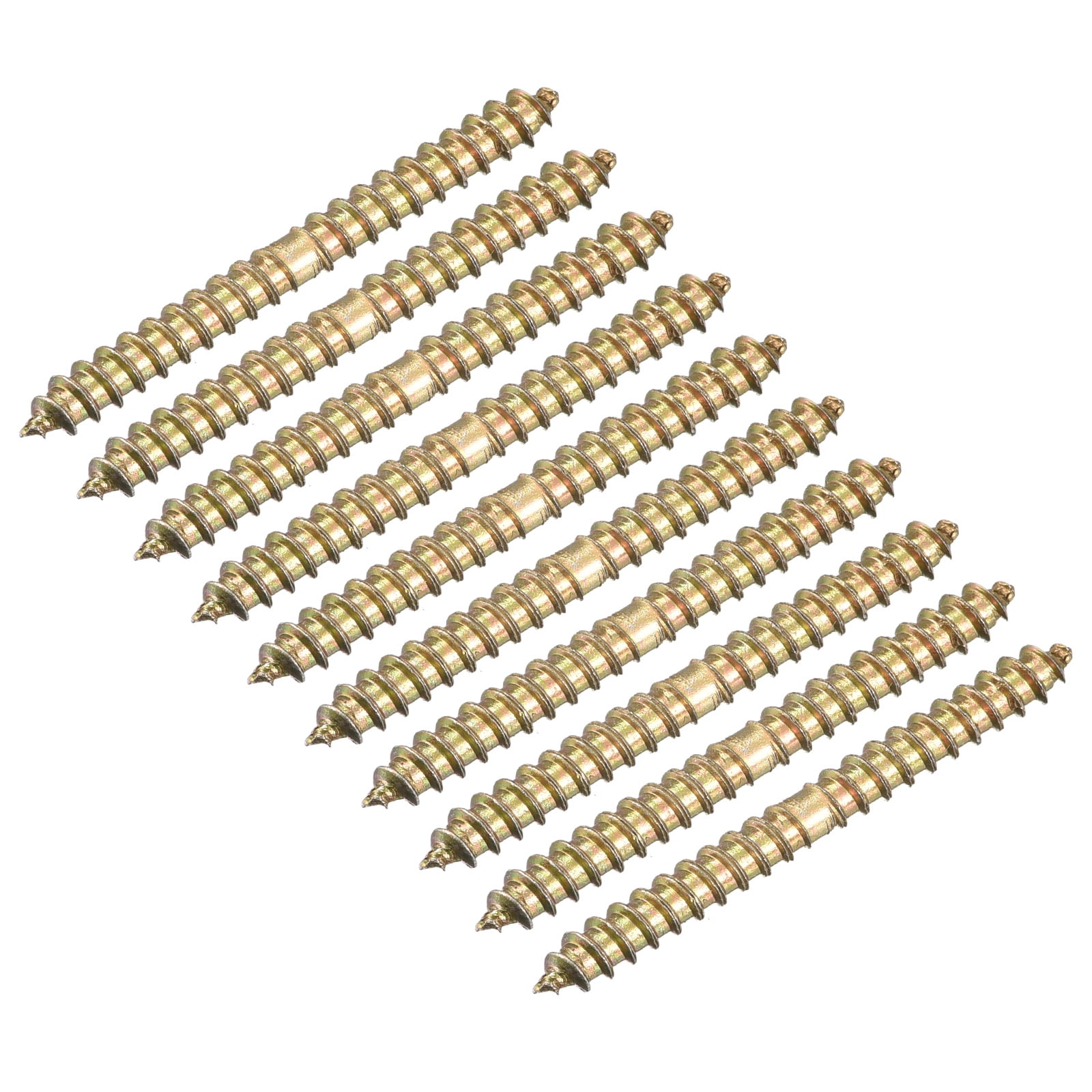 Unique Bargains Double-Ended Self-Tapping Wood-to-Wood Dowel Screw 4x38mm
