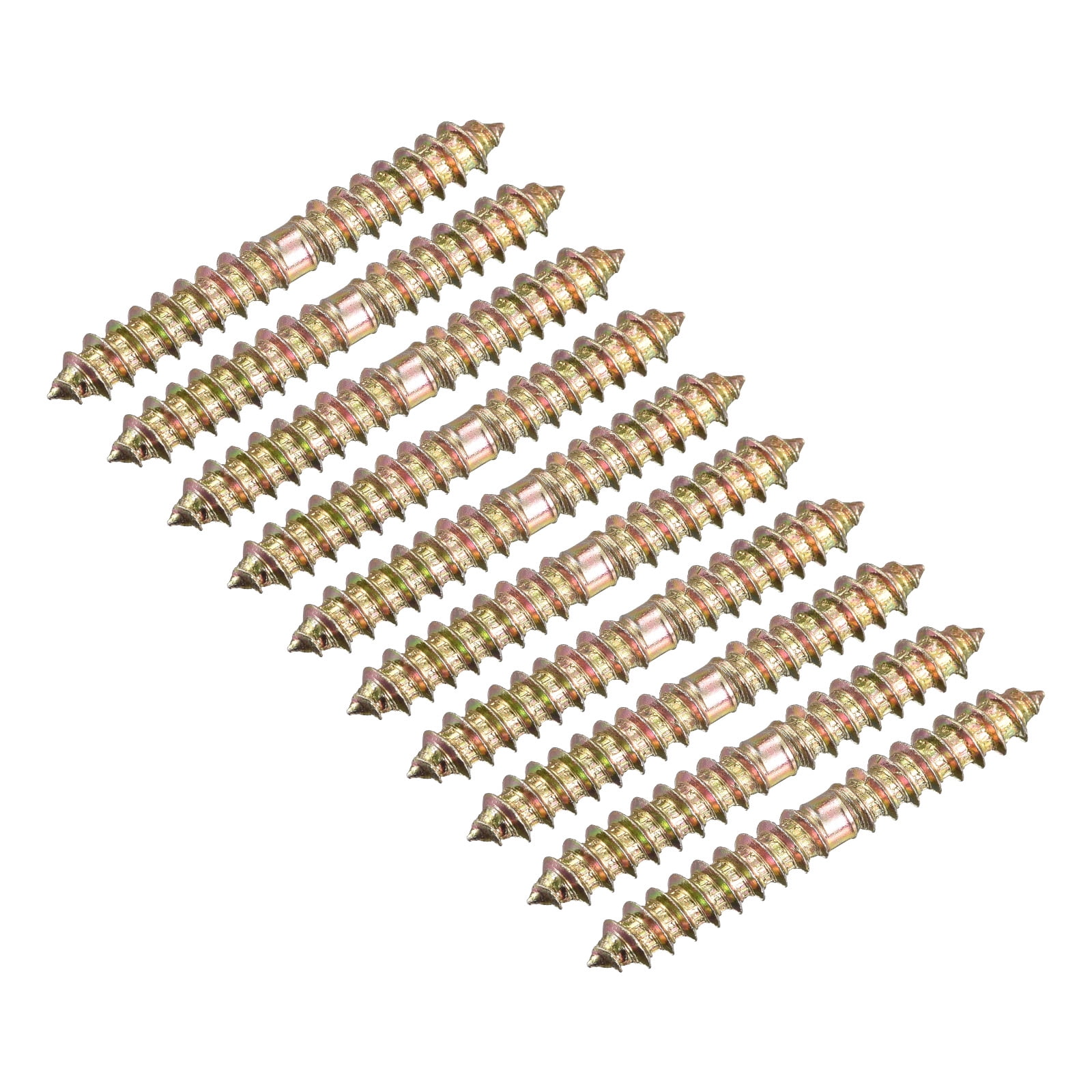 Unique Bargains Double-Ended Self-Tapping Wood-to-Wood Dowel Screw 6x47mm