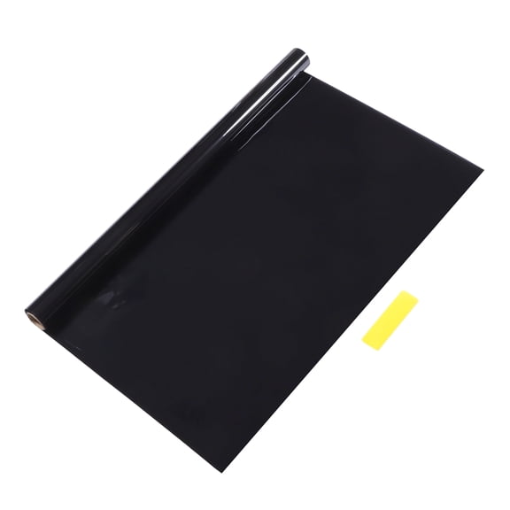 Unique Bargains Double Layer Car Window Tint Film VLT 5% IRR 50% UVR 99% Black 300x50cm Privacy Film 0.01cm PET 1 Pcs