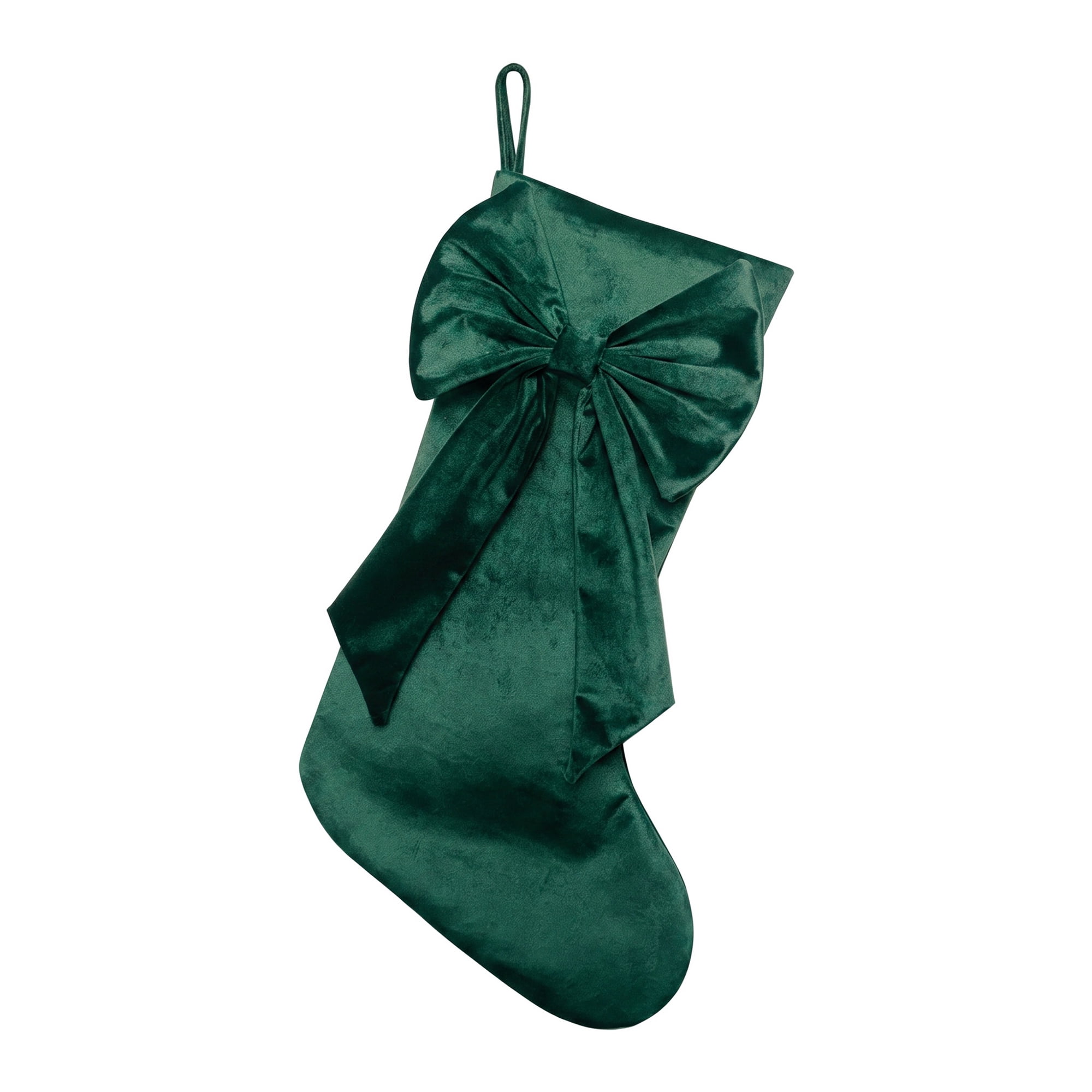 Unique Bargains Double-Layer Whimsical Extra-Large Hearthside Gift Stocking Green 18"