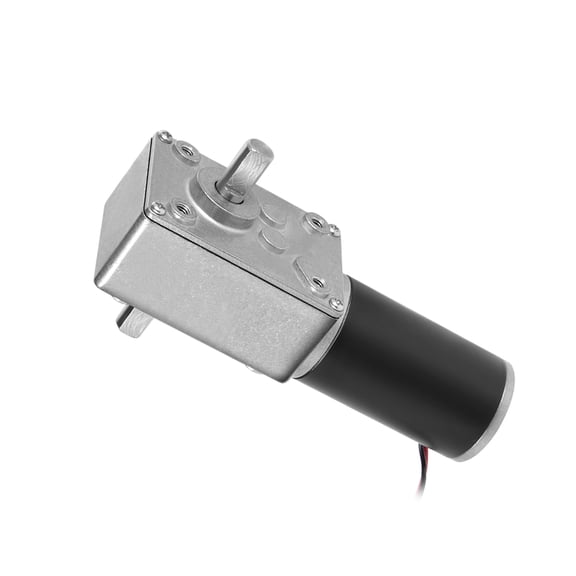 Unique Bargains Double Shaft Worm Gear Motor DC 24V 65RPM High Torque Speed Reduction Motor