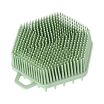 Unique Bargains Double Side Body Bath Brush 3.70"x3.66"x1.50" 1 Pc Green