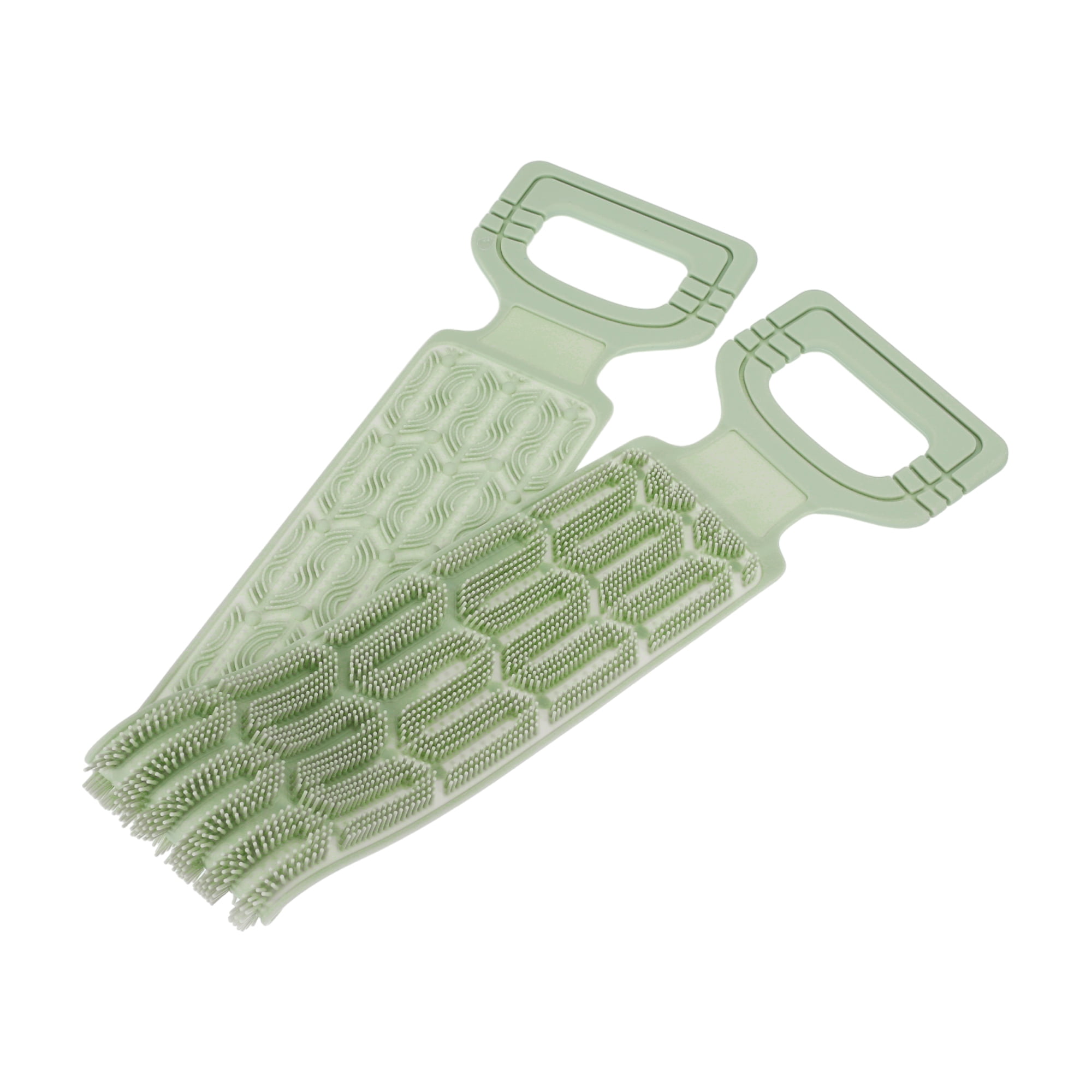 Unique Bargains Double Side Body Scrub Towel 27.36"x4.33" 1pc Green