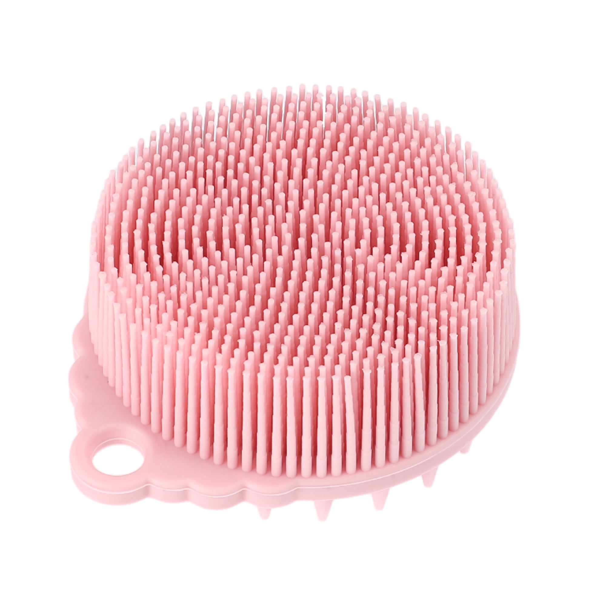 Unique Bargains Double Side BodyBack Scrubber Bath Brush Pink