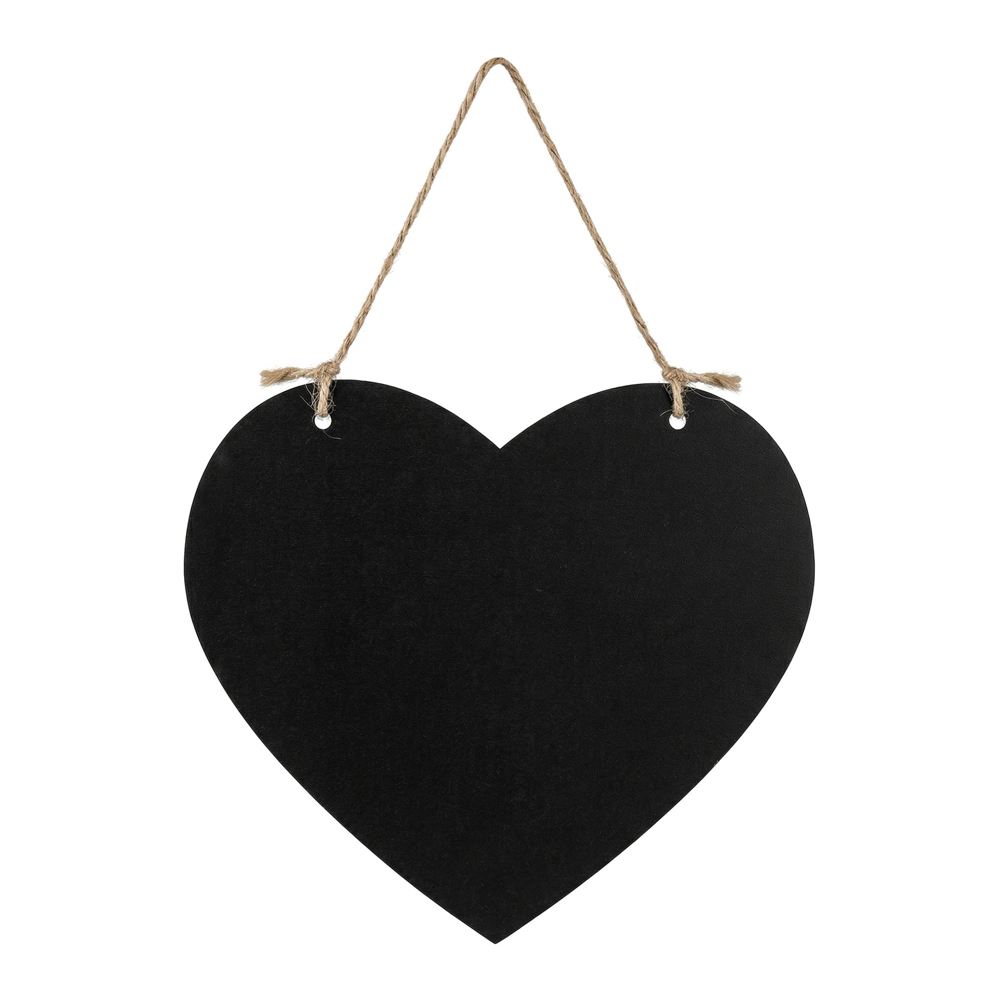 Unique Bargains Double Sided Hanging Sign Heart Shape 6.7in