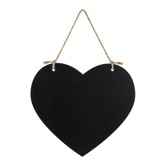 Unique Bargains Double Sided Hanging Sign Heart Shape 6.7in