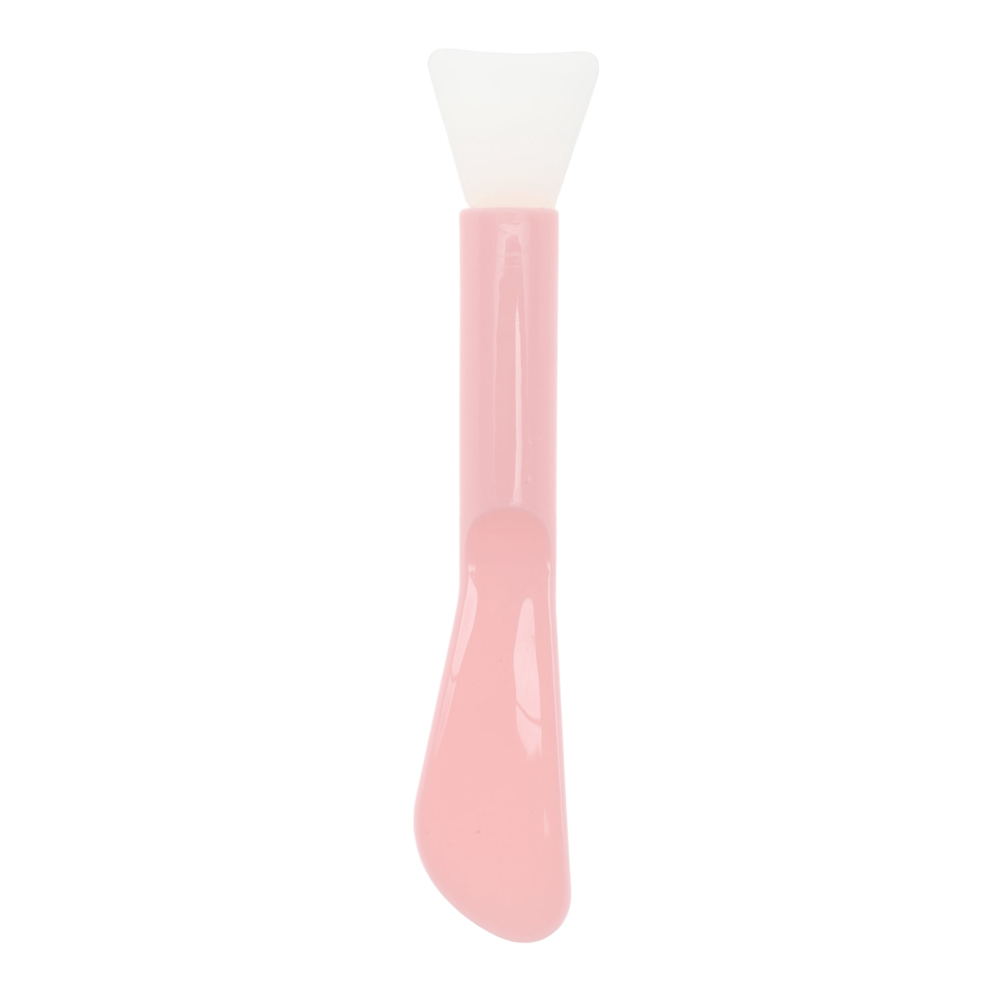 Unique Bargains Double-headed Shovel Type Facial Mask Brush 1 Pc Pink