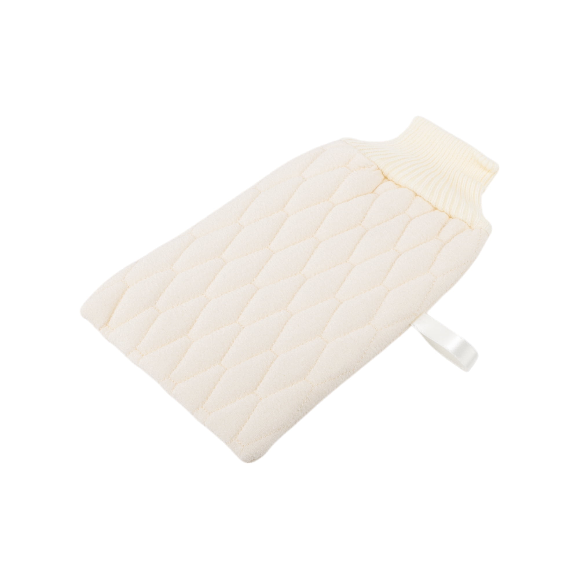 Unique Bargains Double-sided Bath Towel for Shower Room 5.51"x9.06" 1 Pc Beige