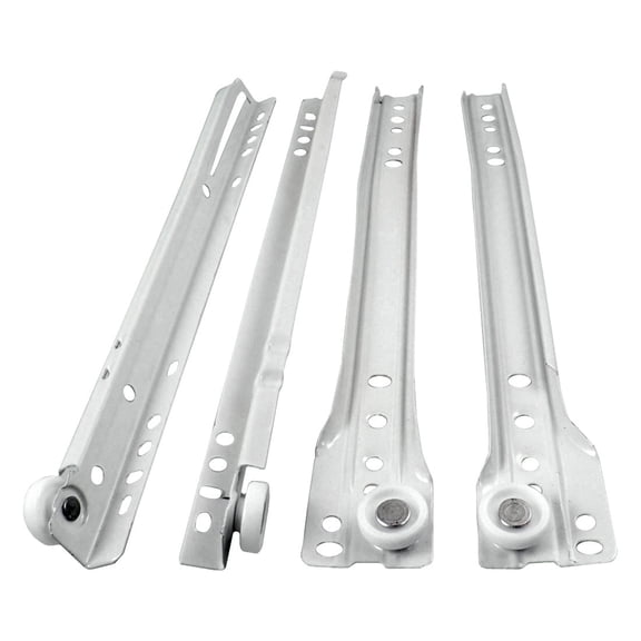 Unique Bargains Drawer Cabinet Metal 10" Silence Wheel Slides Track Set