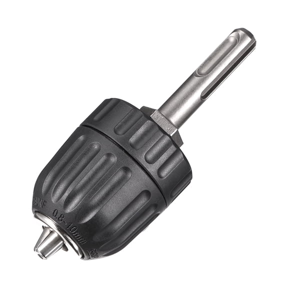 Unique Bargains Drill Chuck, 3-Jaw Keyless Chuck w SDS-Plus Round Shank, 3/8inch-24UNF