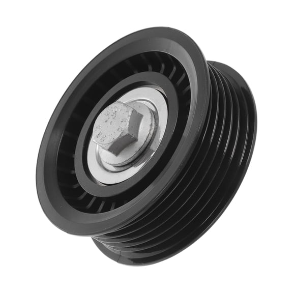 Unique Bargains Drive Belt Idler Pulley for Land Rover Range Rover 2012-now Serpentine Tensioner Pulley Idler with Bolt Washer No.LR036304/LR024791 Black 1 Pcs