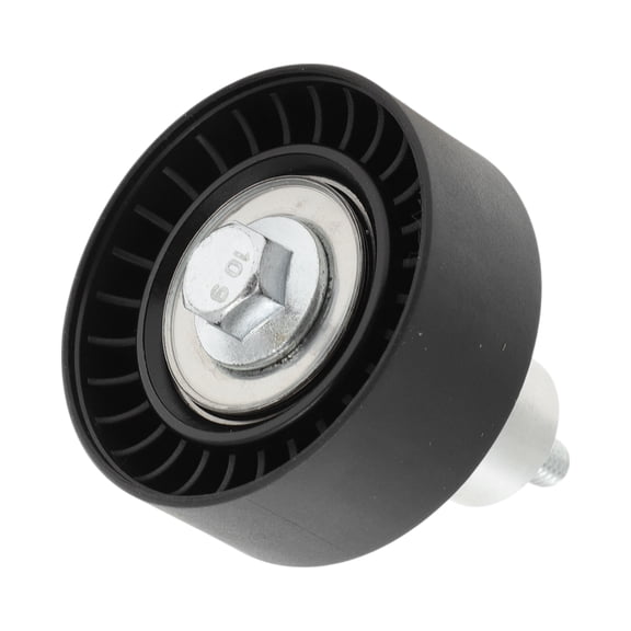 Unique Bargains Drive Belt Idler Pulley for Land Rover Range Rover Sport 2013-2019 Serpentine Tensioner Pulley Idler with Bolt Washer No.LR022953 Plastic Black 1 Pcs