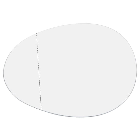 Unique Bargains 1pc Driver Left Side LH Mirror Glass w/ Adhesive for BMW Mini Cooper 2007-2015