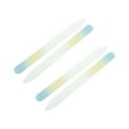 thumbnail image 1 of Unique Bargains Dual-Color Glass Multifunctional Nail File 4 Pcs Blue Gradient Yellow, 1 of 6