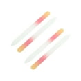 thumbnail image 1 of Unique Bargains Dual-Color Glass Multifunctional Nail File 4 Pcs Yellow Gradient Red, 1 of 6