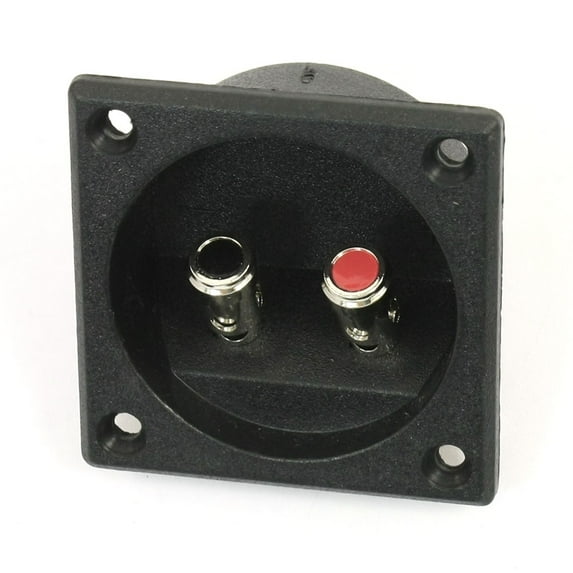 Unique Bargains Dual Spring Binding Post Terminal Board Sub Box Subwoofer Enclosures