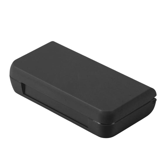 Unique Bargains Durable 3 Grids Single Layer Pill Case for Travel 1 Pc Black