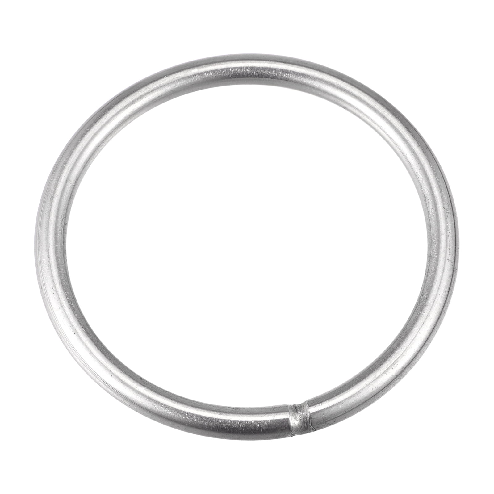 Unique Bargains Durable 304 Stainless Steel Welded O-Rings Silver 100mm(3.94") OD