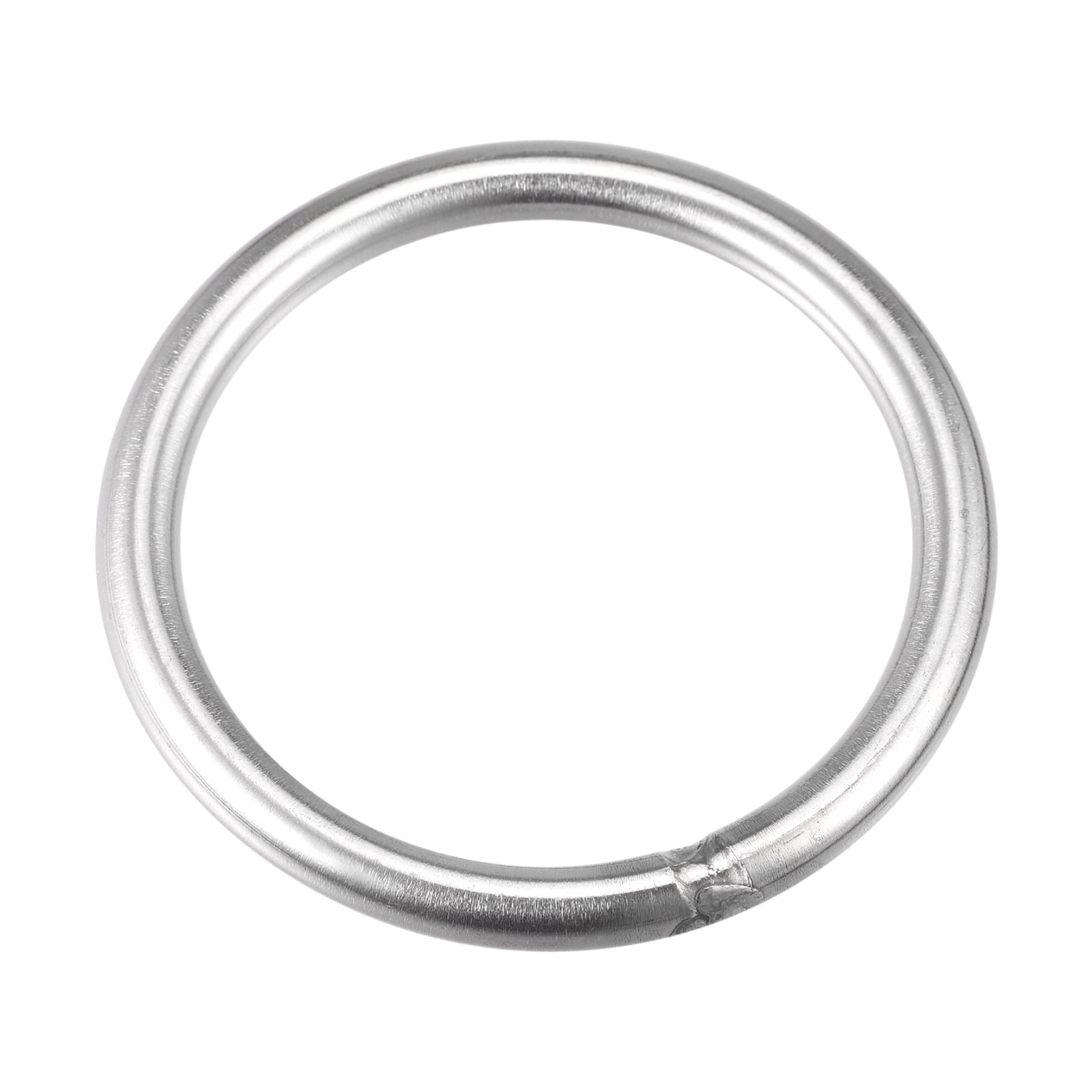 Unique Bargains Durable 304 Stainless Steel Welded O-Rings Silver 80mm(3.15") OD