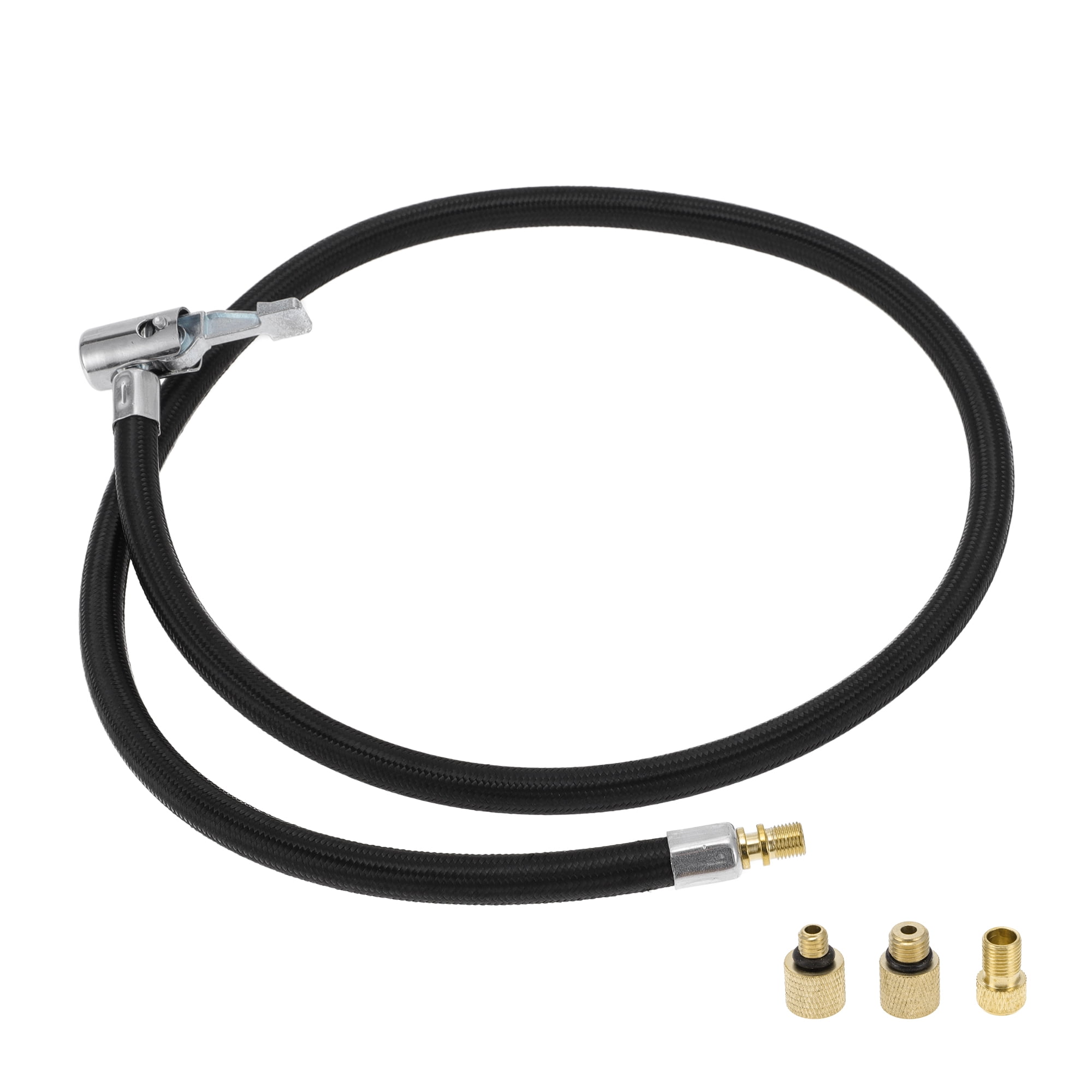 Unique Bargains Durable 35.43inch Tire Inflator Extension Tube with Thread Adapter Nylon