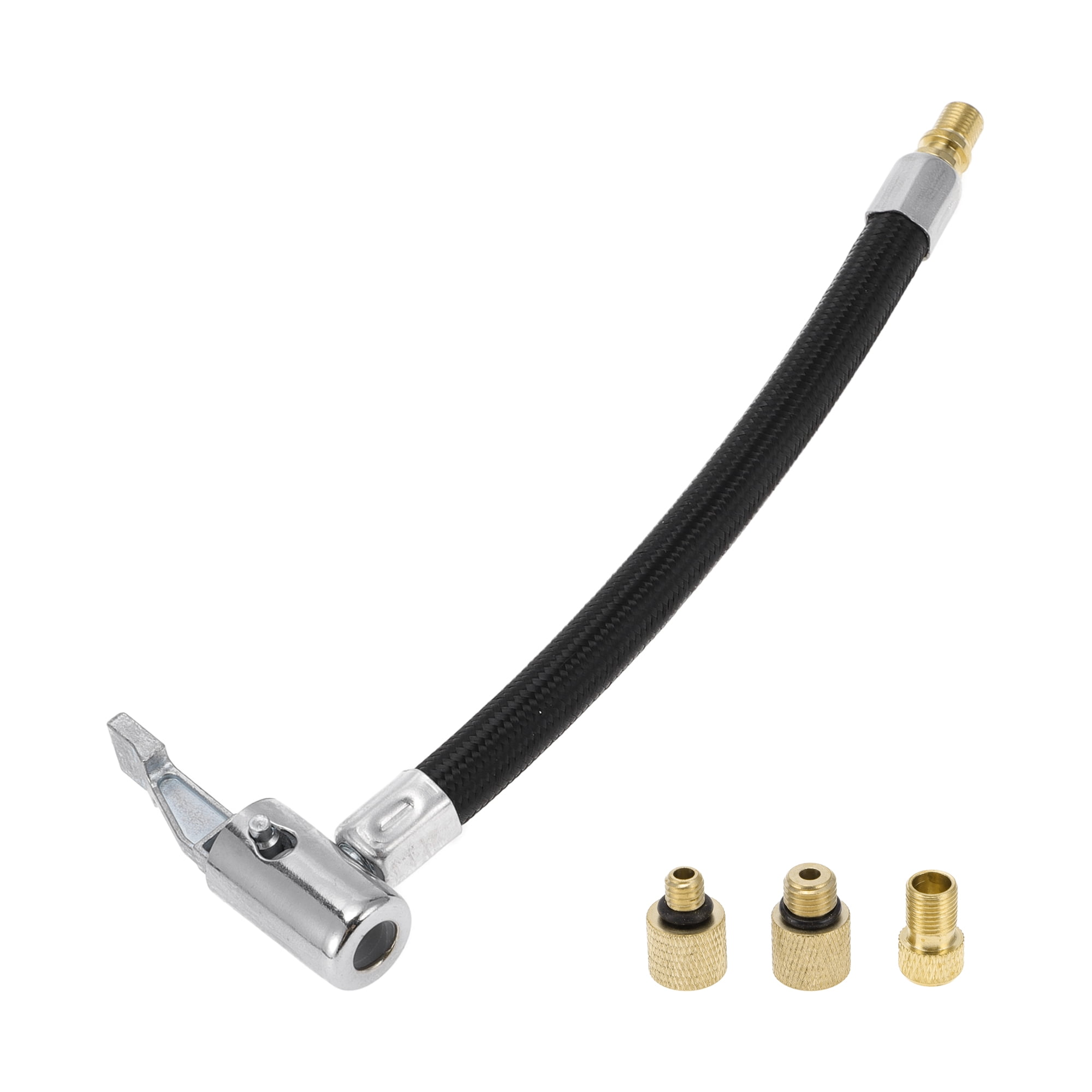 Unique Bargains Durable 7.09inch Tire Inflator Extension Tube with Thread Adapter Nylon