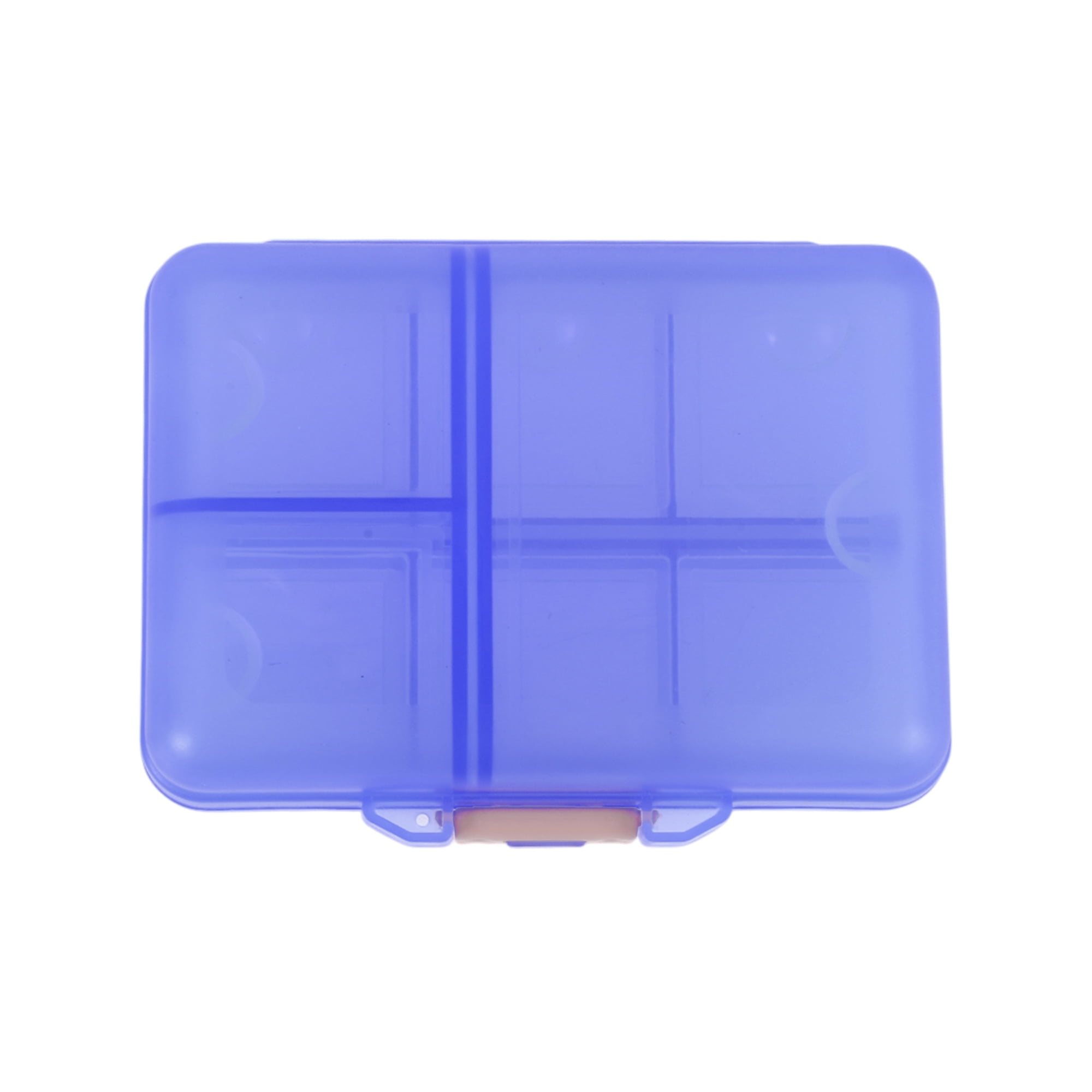 Unique Bargains 9 Grids Double Layer Pill Case for Travel 1 Pc Blue