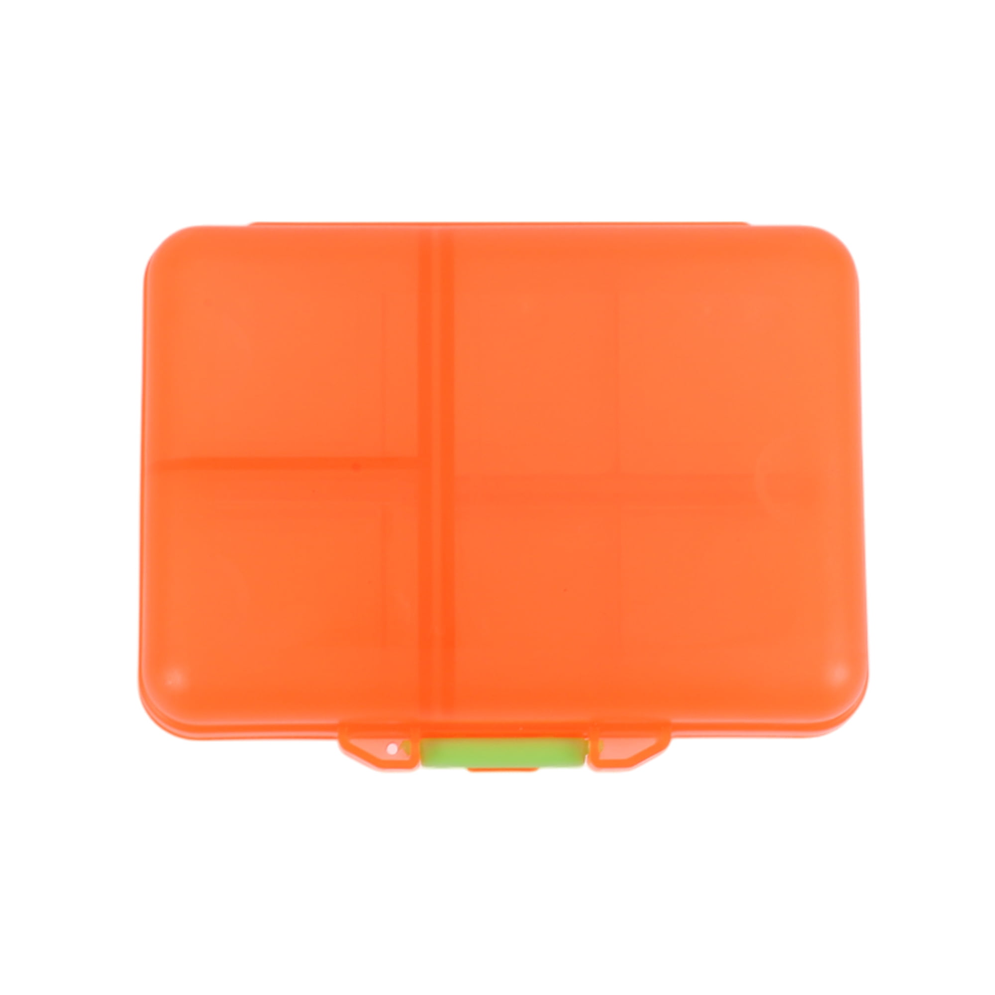 Unique Bargains 9 Grids Double Layer Pill Case for Travel 1 Pc Orange