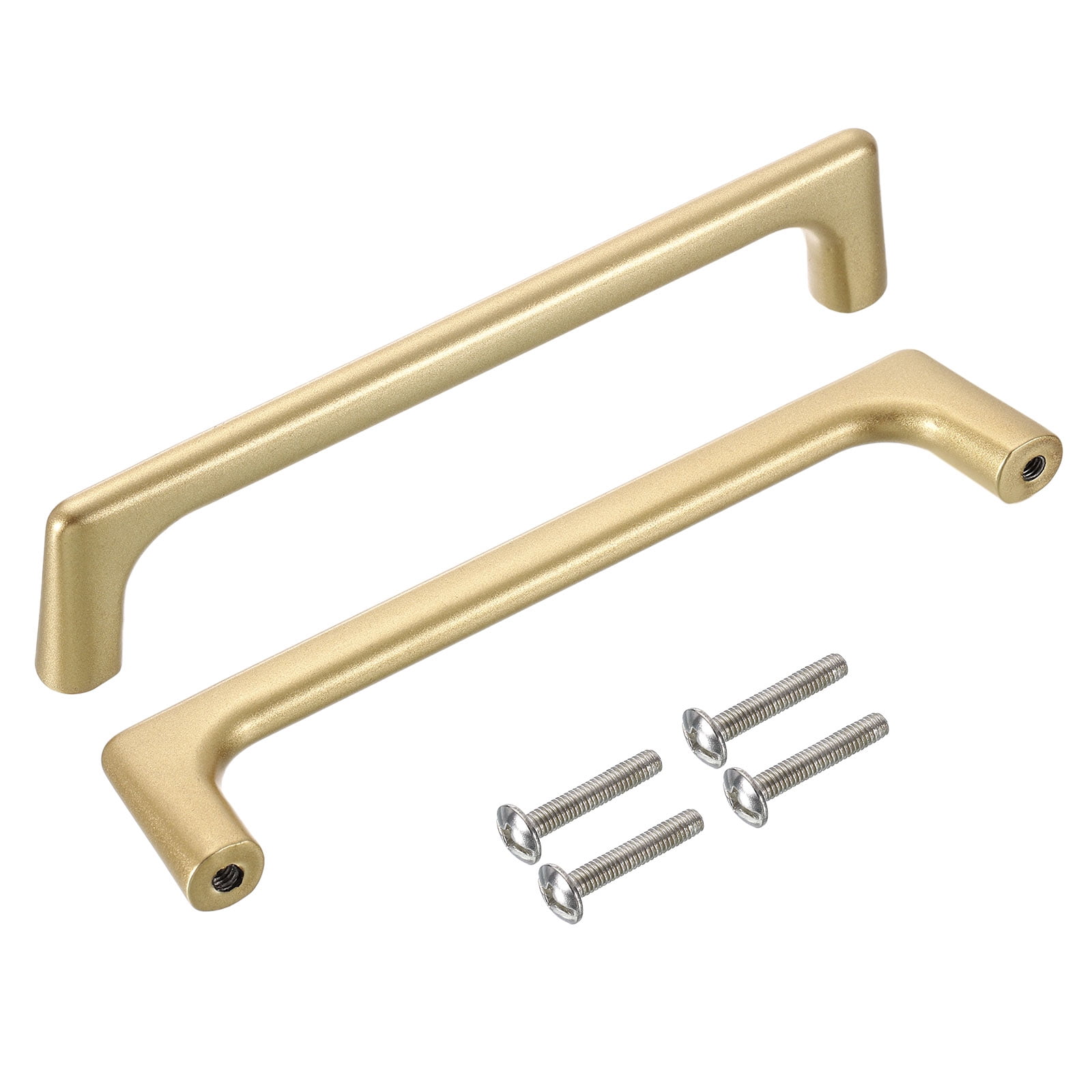 Unique Bargains Durable Aluminum Alloy Cabinet Pulls for Kitchen Applications 5" Gold