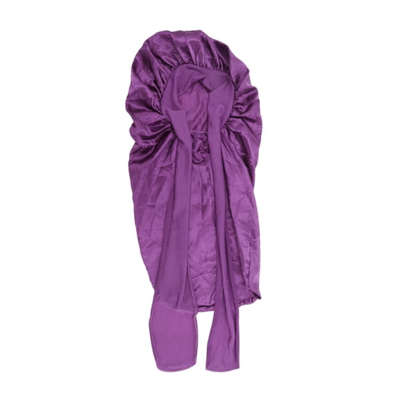 Unique Bargains Durable Bow Shower Cap 1 Pc Dark Purple