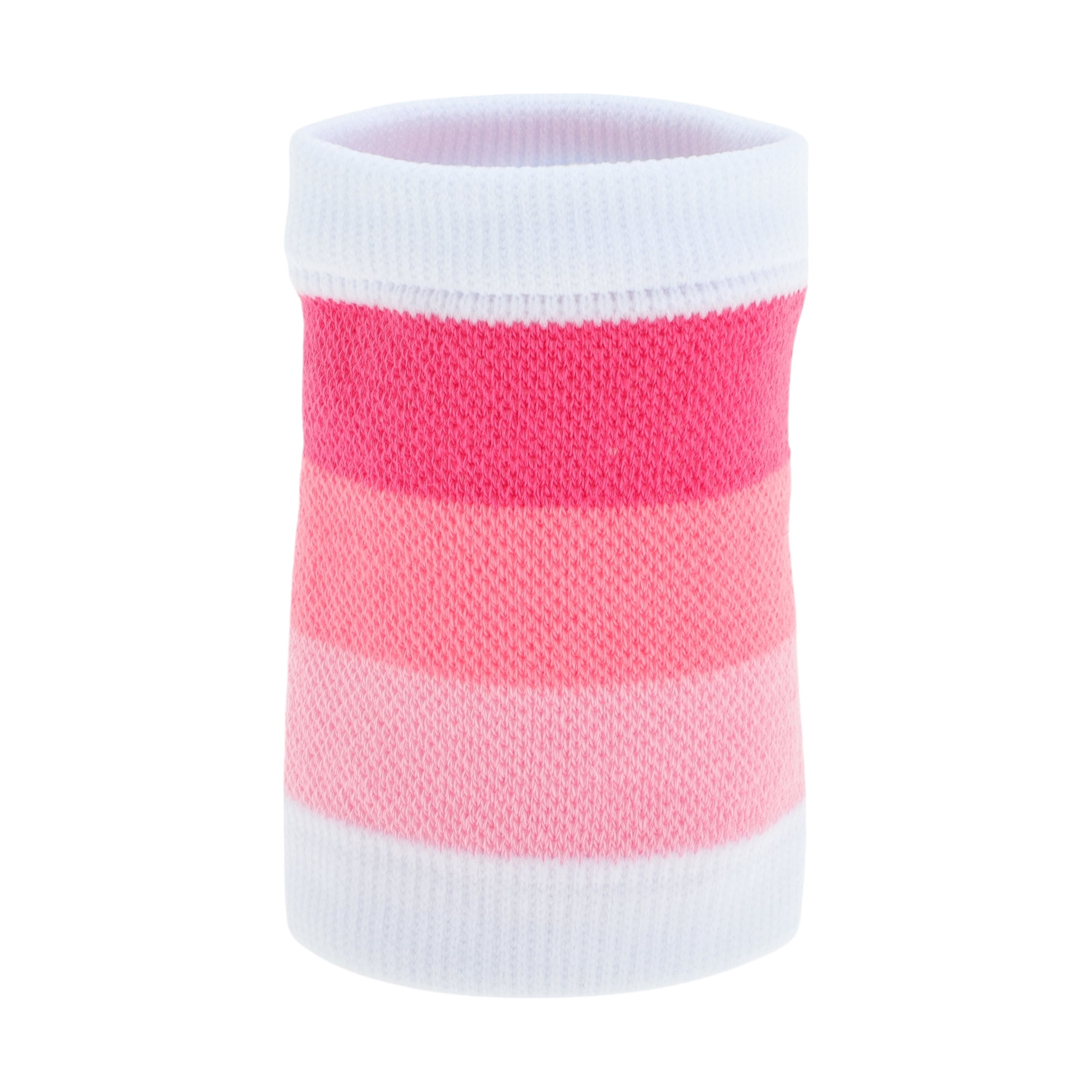 Unique Bargains Durable Breathable Wrist Sweatbands Comfortable 1 Pc White Rose Red