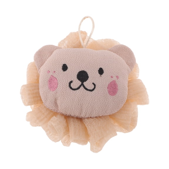 Unique Bargains Durable Cartoon Bath Sponge 1 Pc Pink