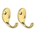 thumbnail image 1 of Unique Bargains Durable Coat Hooks Wall Mounted Retro Hooks Utility Gold Hook for Coat Towel Key Cap Cup Hat, 1 of 5