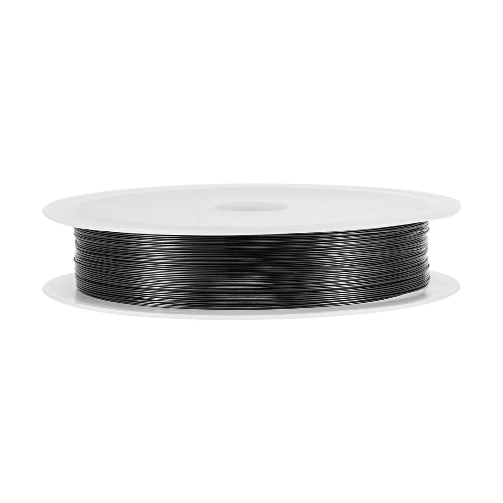 Unique Bargains Durable Copper Wire Resistant Beading Wires for Crafting and DIY Projects Black 15m