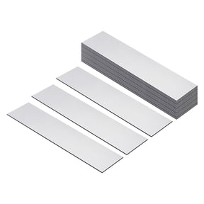 Unique Bargains Durable Custom Name Plate Rectangle Laser Engraving Blanks 8"x2" Silver