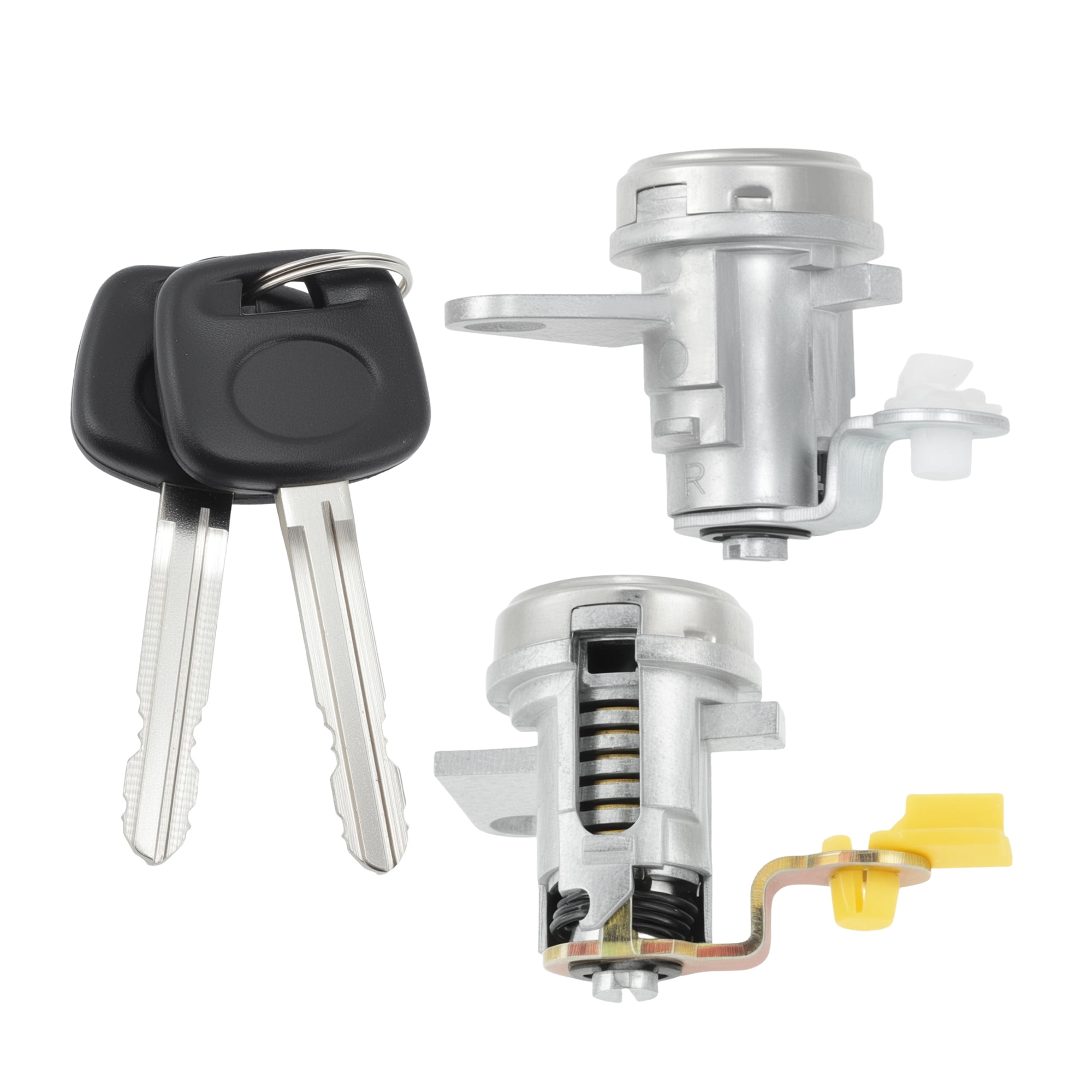 Unique Bargains Durable Door Lock Cylinder Set 69051-42050 for Toyota RAV4 1996-2004