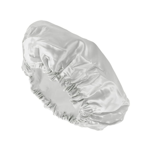 Unique Bargains Durable Double Layer Shower Caps Gray 1 Pc