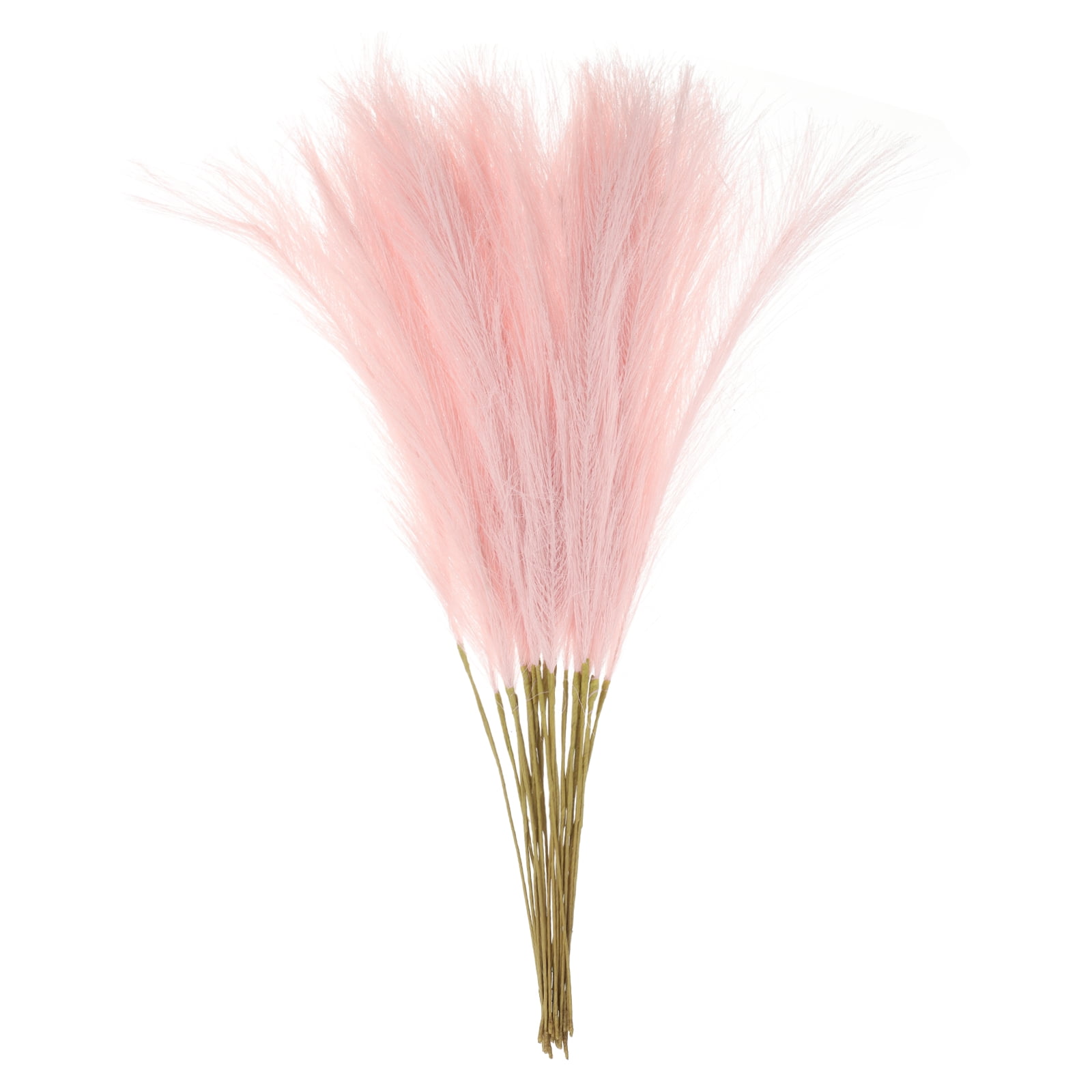 Unique Bargains Durable Faux Pampas Grass Artificial Fake Dried Grass Decor Pink