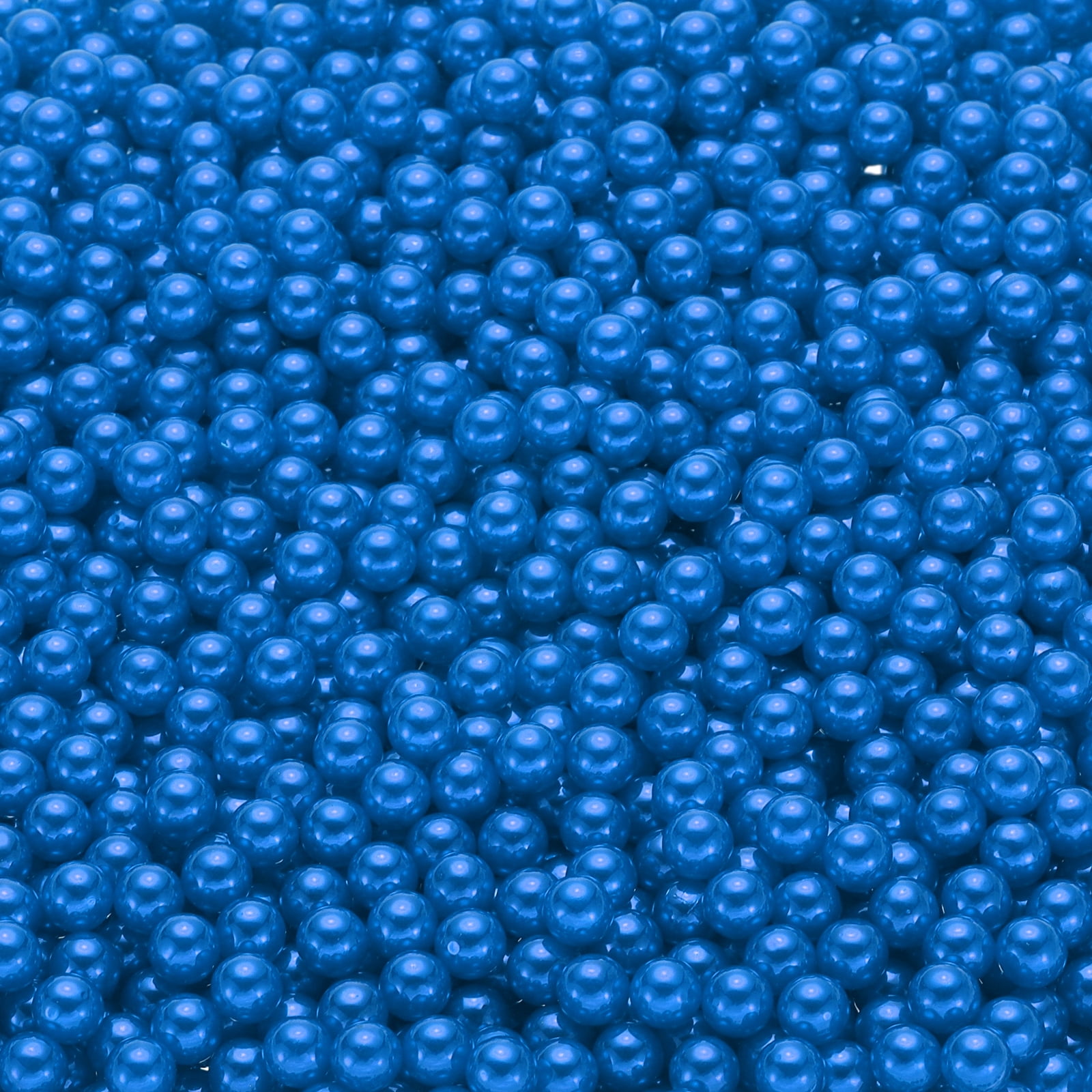 Unique Bargains Durable Faux Pearl for Crafting No Hole Pearls for Vase Fillers Dark Blue