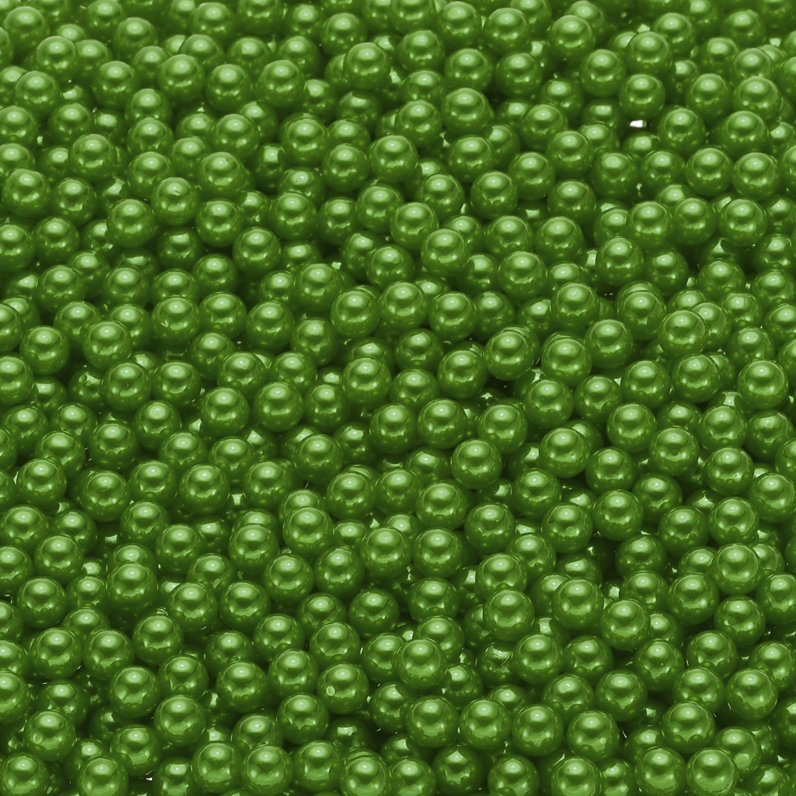 Unique Bargains Durable Faux Pearl for Crafting No Hole Pearls for Vase Fillers Dark Green